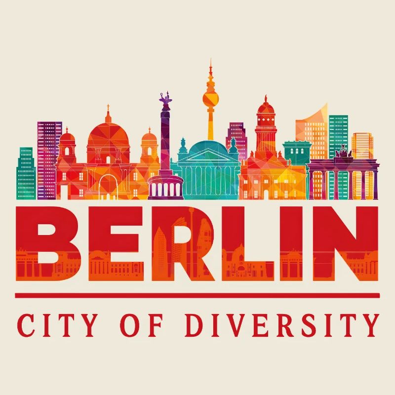 Berlin Skyline – Ville du design de la diversité