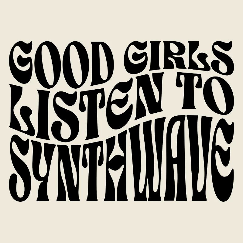 Mädchen hören Synthwave-Musik