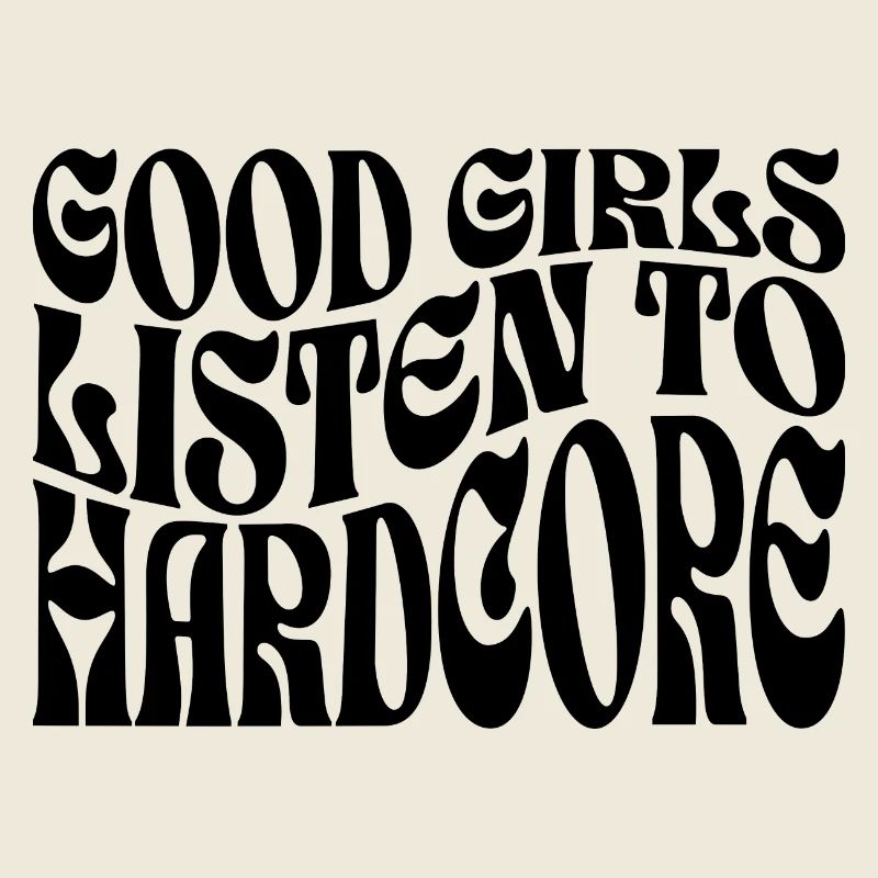 Mädchen hören Hardcore Techno