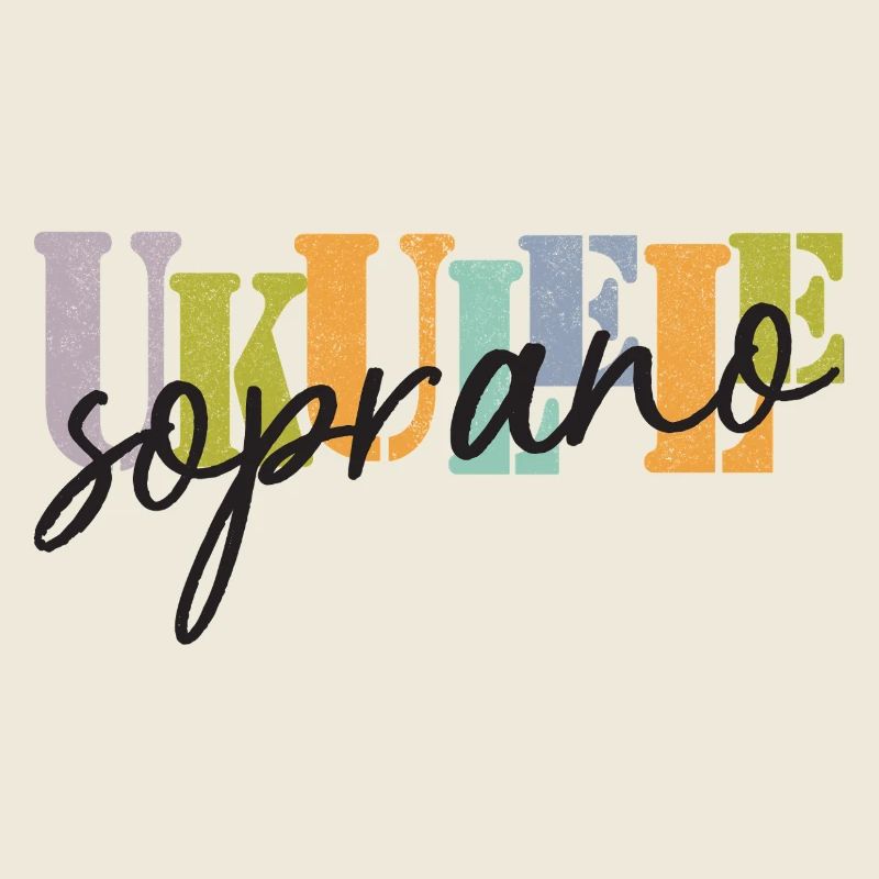 Ukulélé soprano coloré et noir
