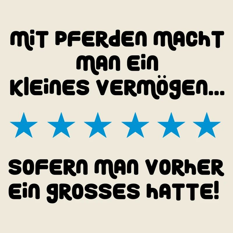 Mit Pferden macht man ein kleines Vermögen