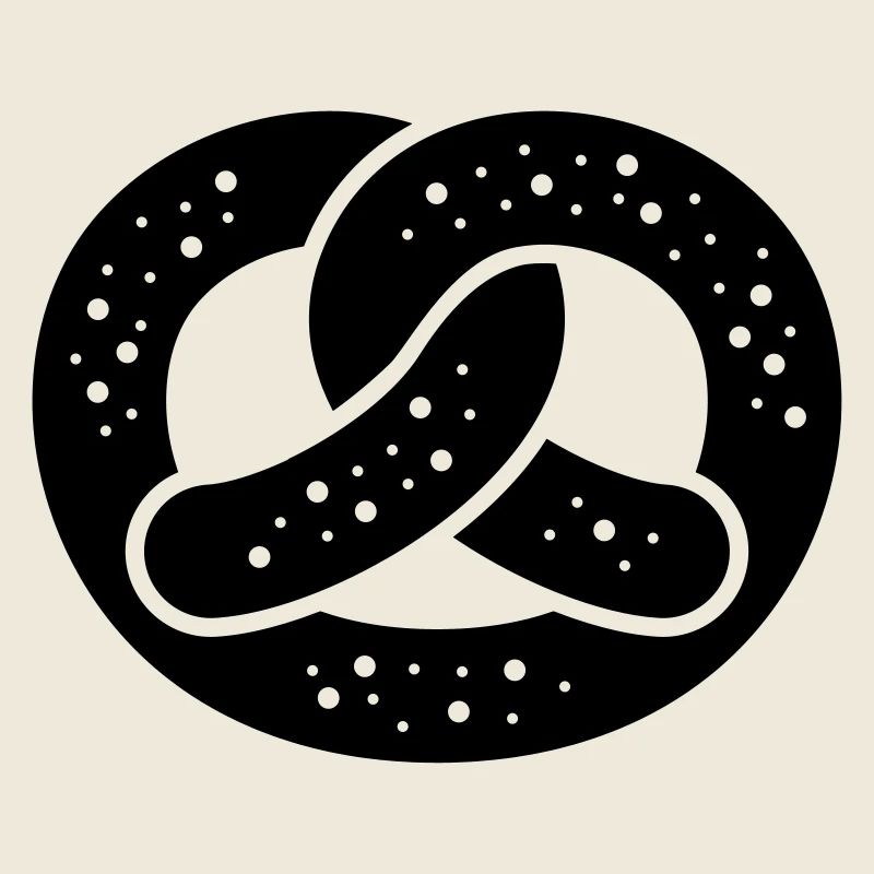 Salzbrezel / braun / einfärbbar