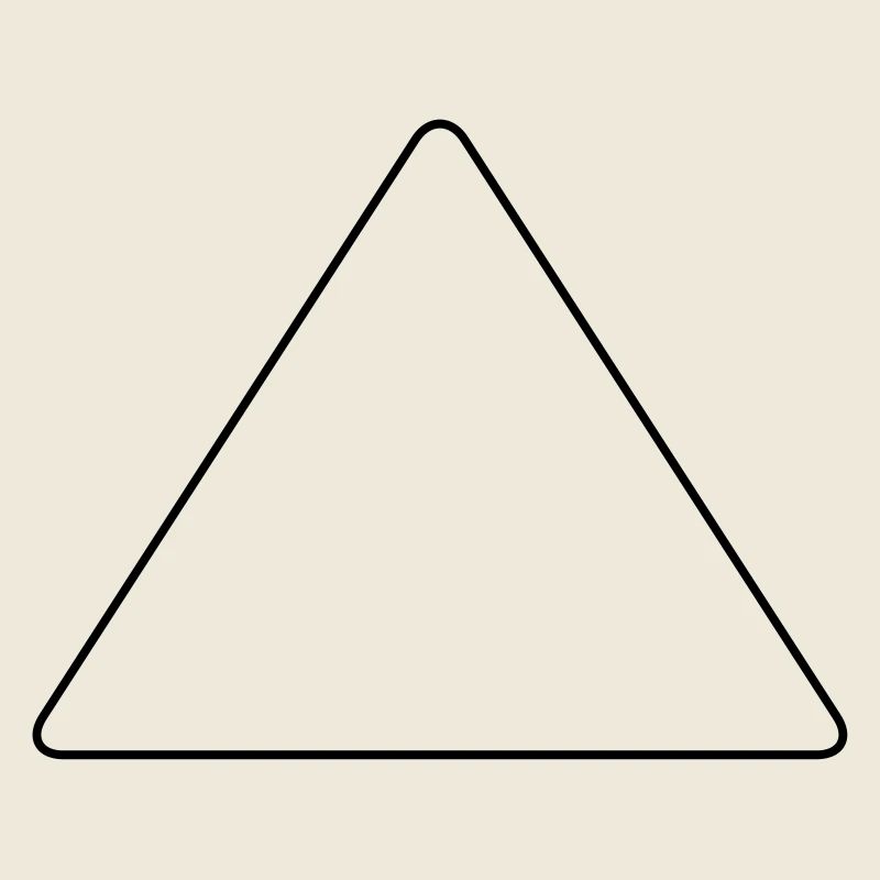 Triangle avec coins arrondis