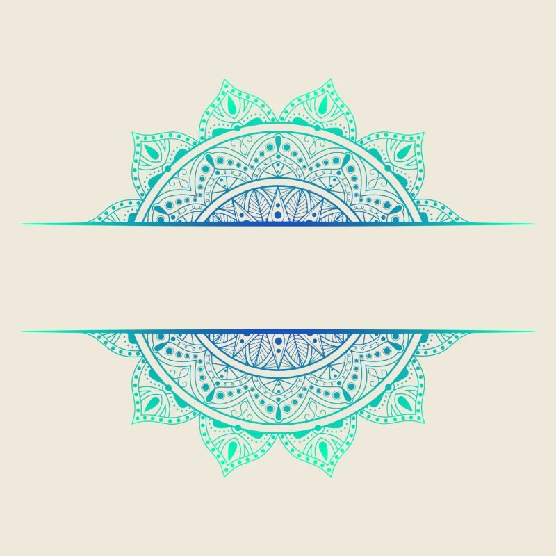 Mandala Cyan Green