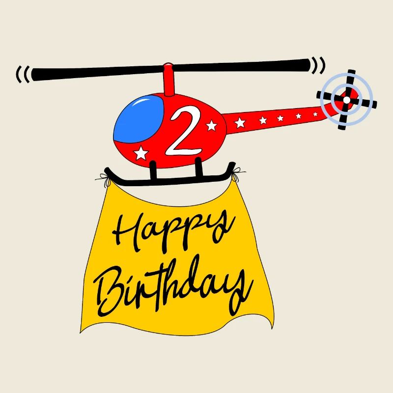 Hubschrauber Happy Birthday 2