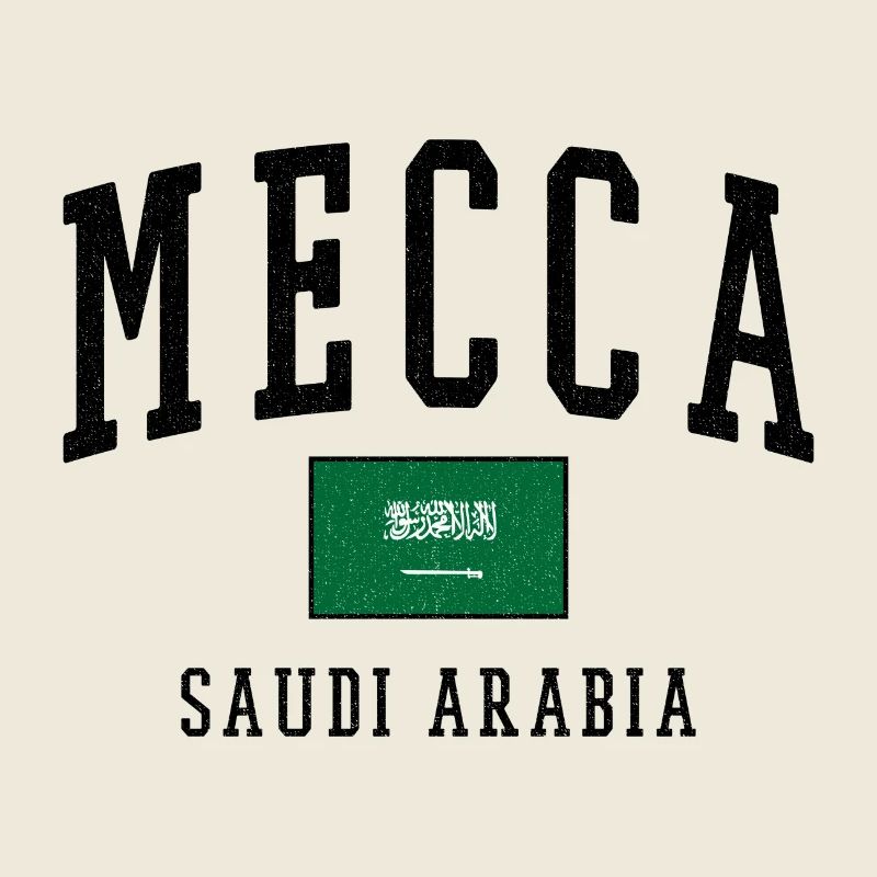 Mecca Saudi Arabia Flag Design