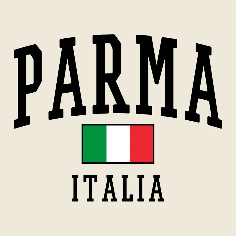 Conception Parma Italia avec description du drapeau national :