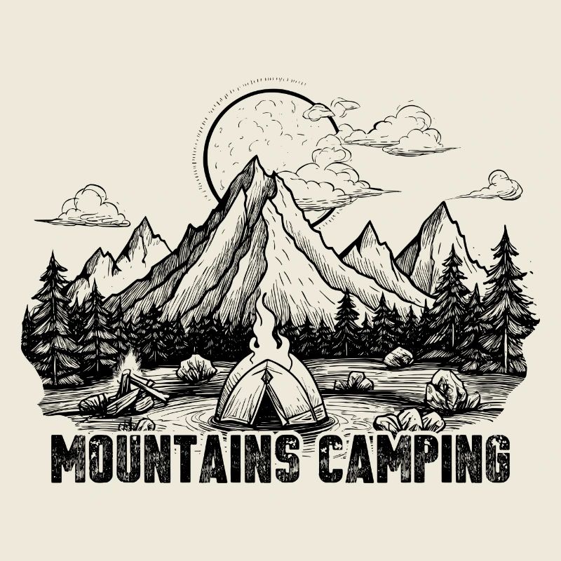 Camping in den Bergen