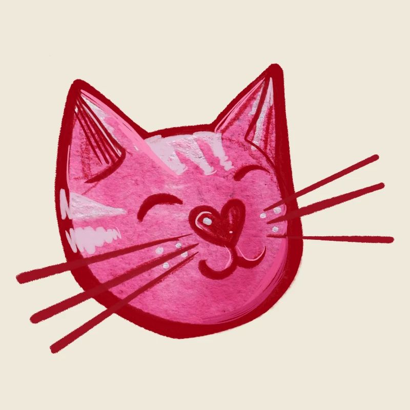 Chat chaton rose