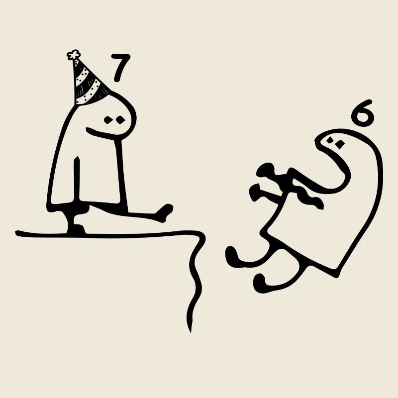 7 ans : Adieu âge 6 ans, Joyeux 7e anniversaire