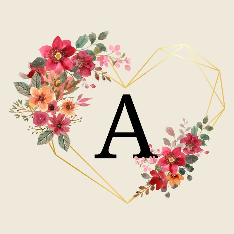 Blumen Goldenes Herz Brief