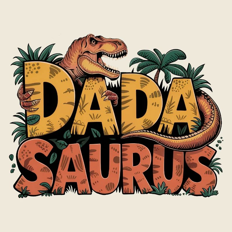 Dinosaur Dad Saurus Gift Dad