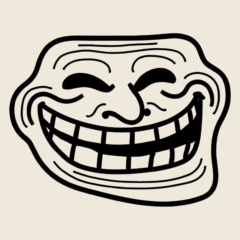 Bold Grin Linework Illustration