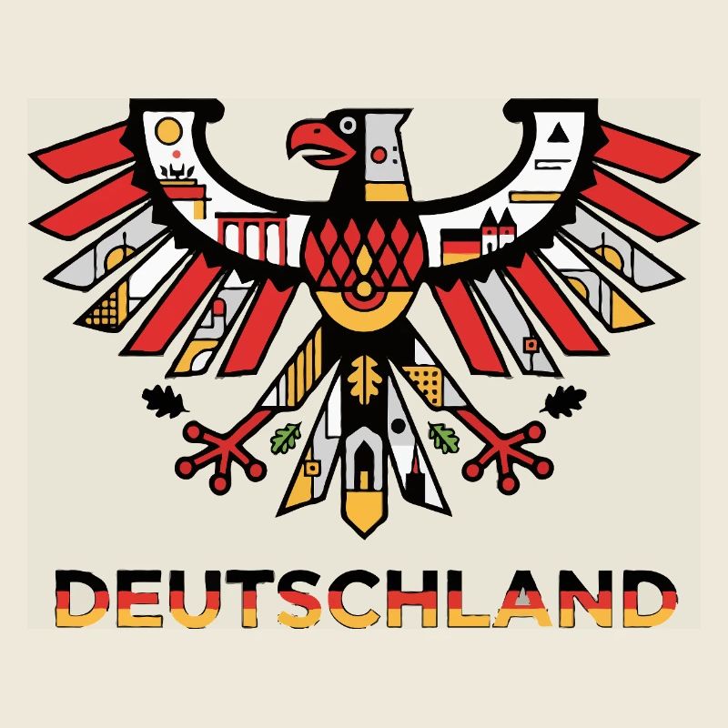 German Eagle Flag Motif