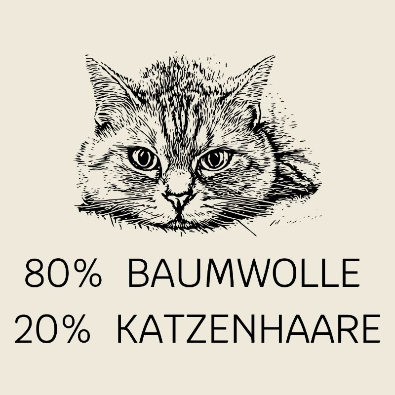 80 % coton - 20 % poils de chat