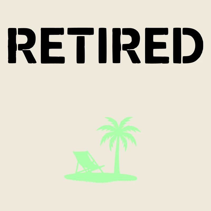 Retired Pension Palm Tree Beach