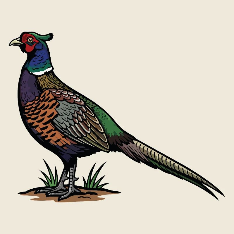 Ring-neck Pheasant Wild Nature