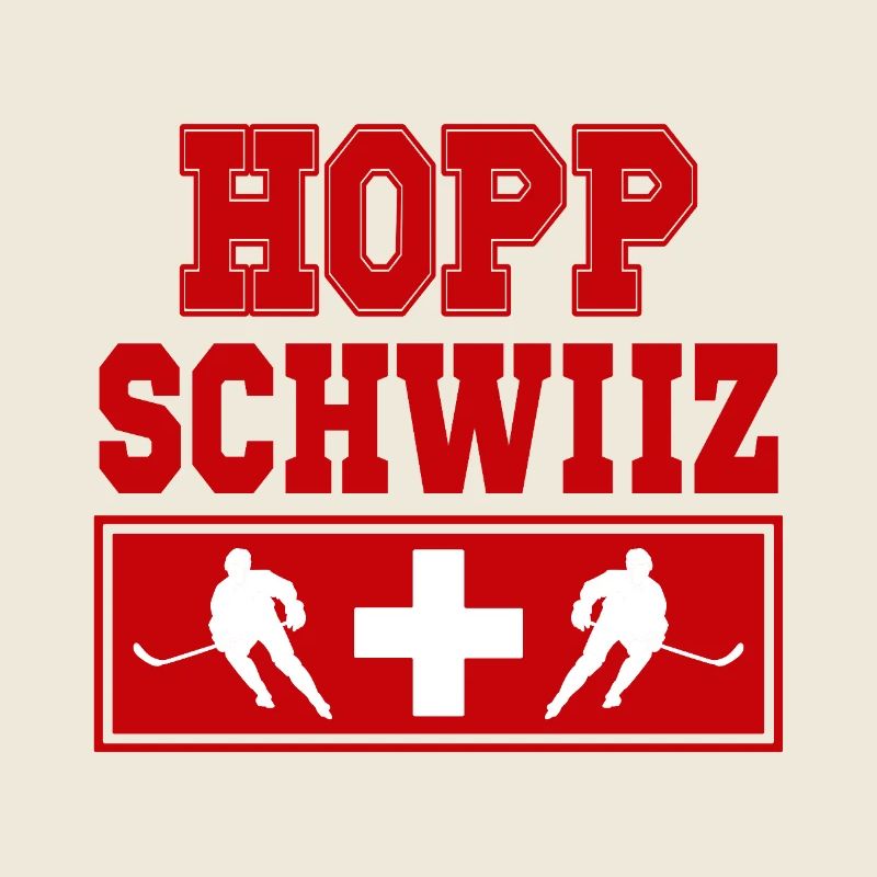 Hopp Schwiiz Eishockey Fan Schweiz Stolz