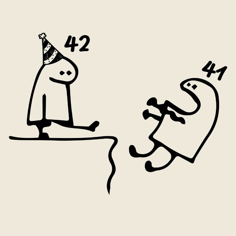 42 ans : Adieu âge 41 ans, Joyeux 42e anniversaire