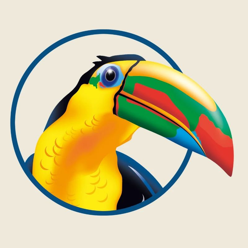 Explosion des couleurs du toucan tropical