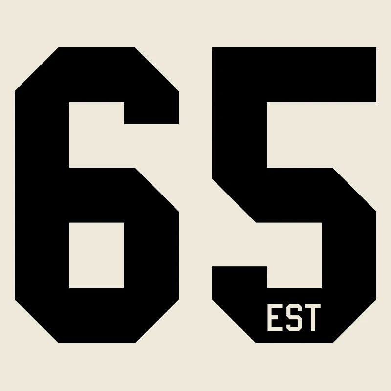 Number Design 65 – EST Block Typography