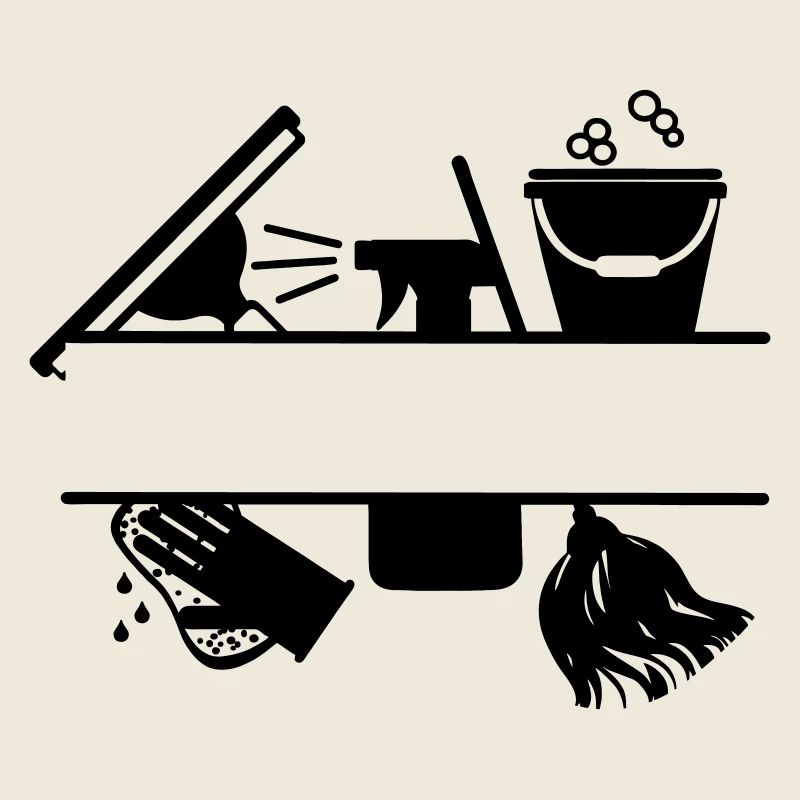 Cleaning tool logo transparent