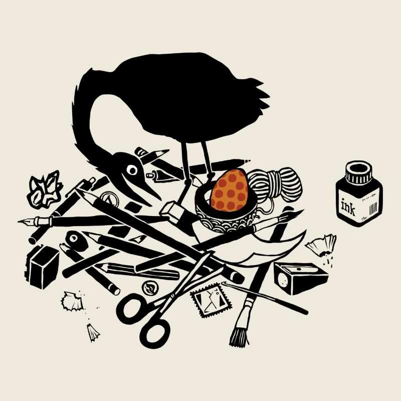 Oiseau dans des enclos