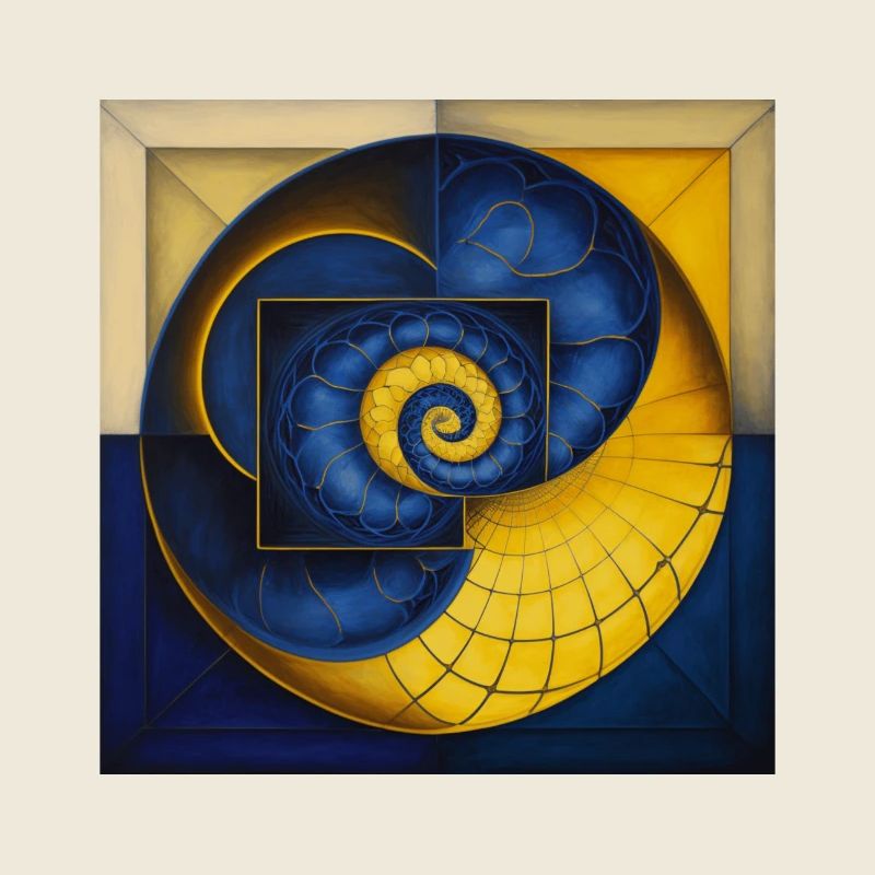 Mandala, Blue, Circle, Yellow, Snail, Spider Web