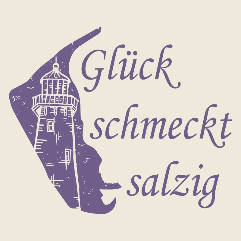 Glück schmeckt salzig – Amrum Nordsee Insel Design