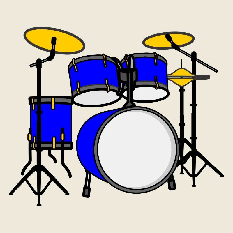 Kit de batterie logo bleu
