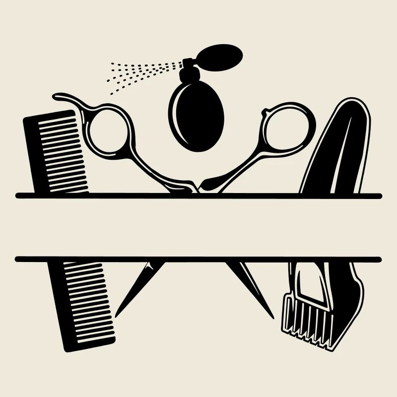 Friseur-Attribut-Text-Banner