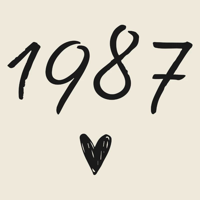 1987 coeur anniversaire
