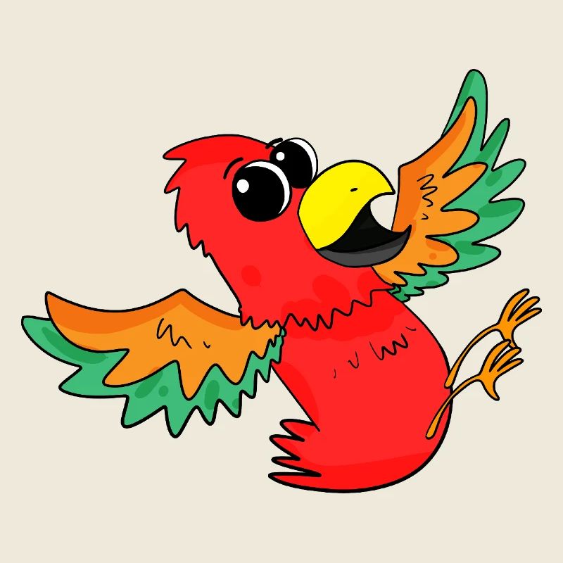 Perroquet Oiseau Coloré Mignon