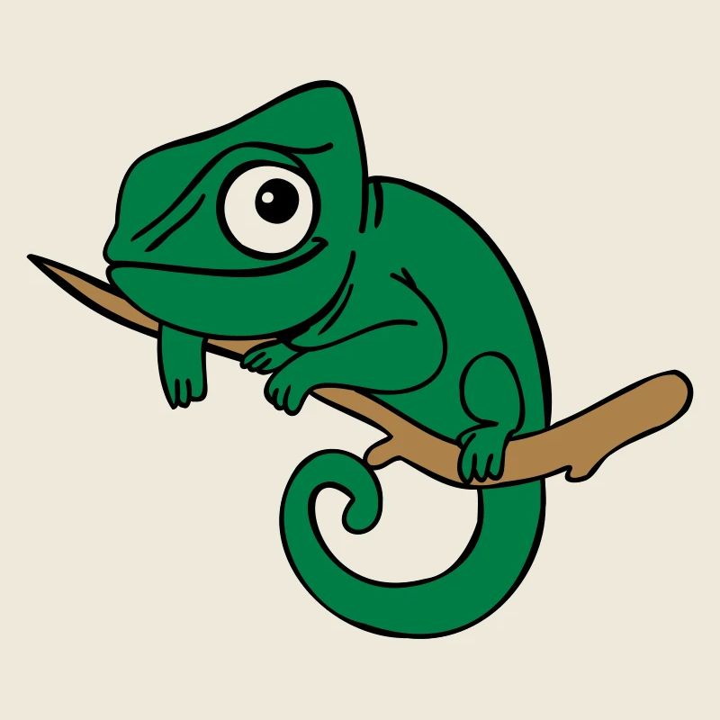 Lui das Chamäleon, dreifarbig