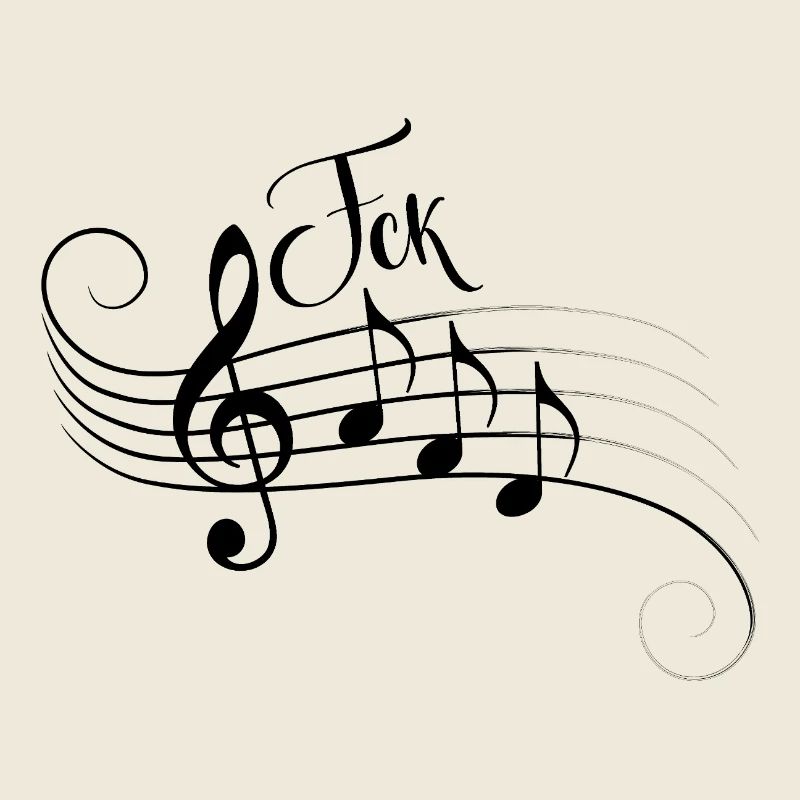Fck AFD Sheet Music Trend Shirt Faites une déclaration