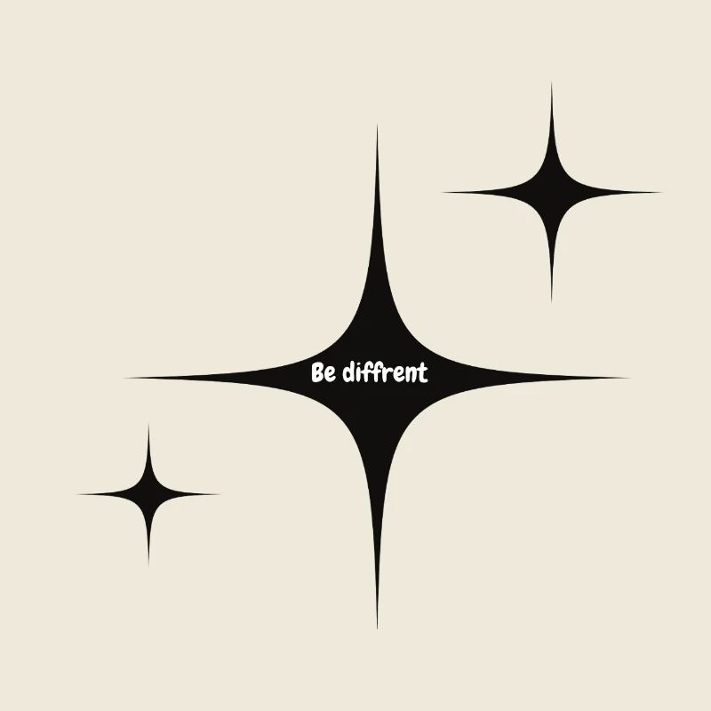 Be Different Starburst Graphic