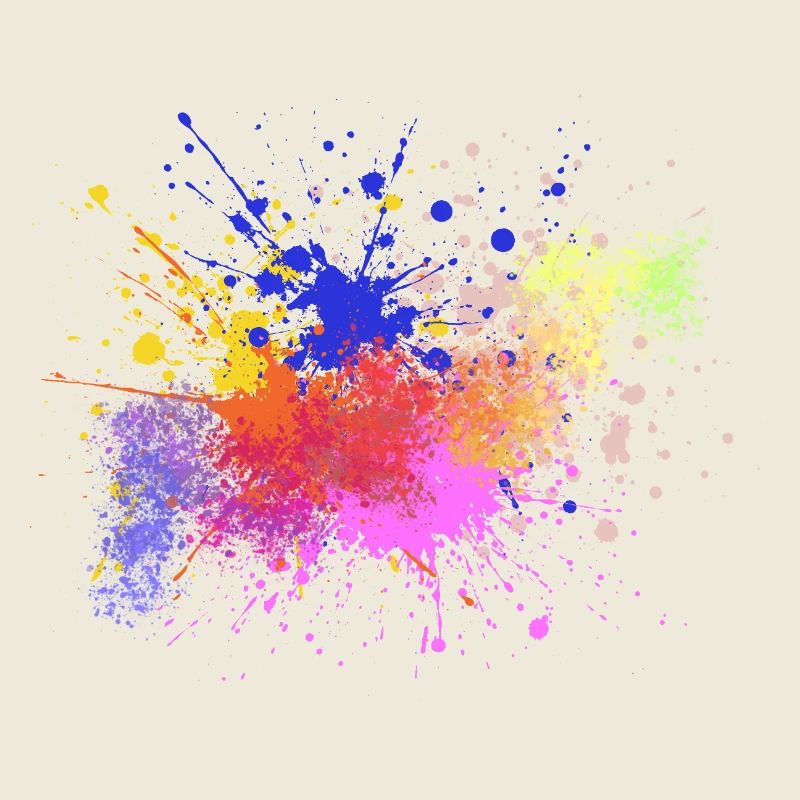 Éclaboussures de peinture colorée Art Design