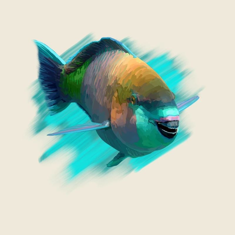 Neon Tropical Fish Color Game