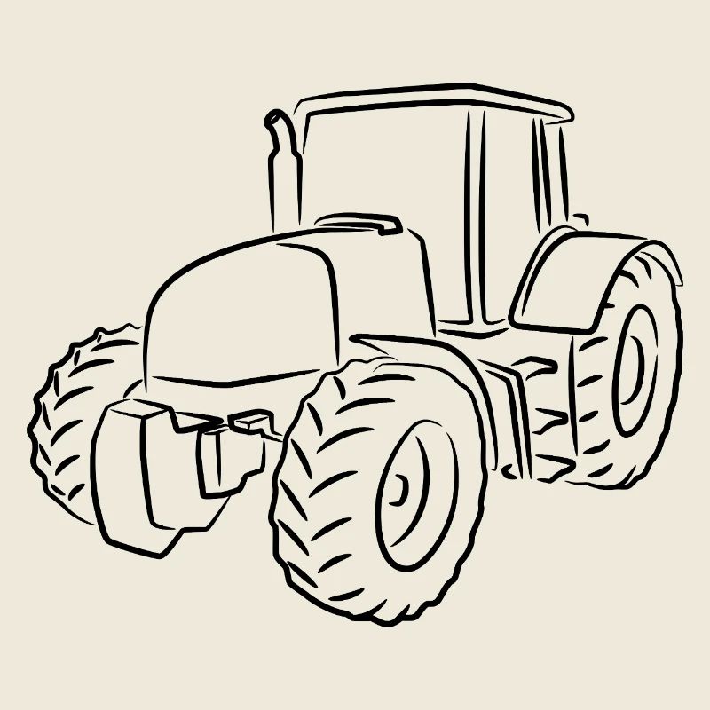 Traktor Zeichnung