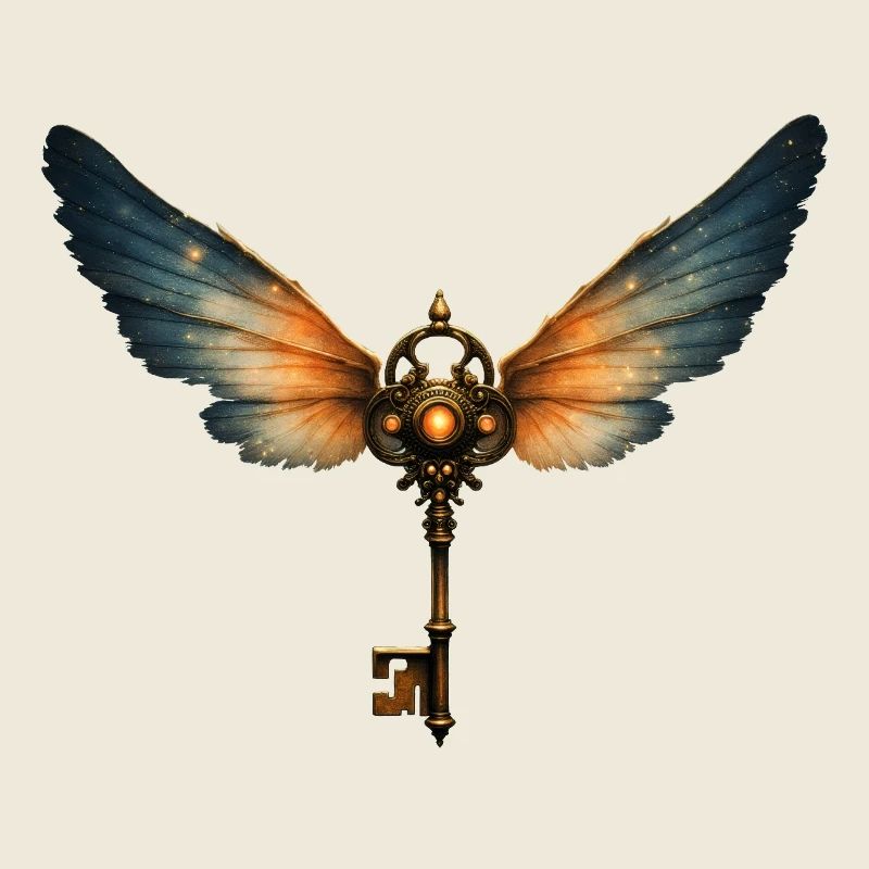 Winged Key Steampunk