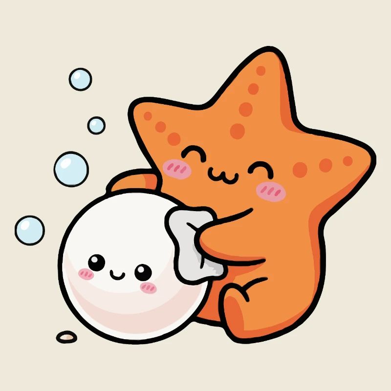 Poli étoile de mer perle