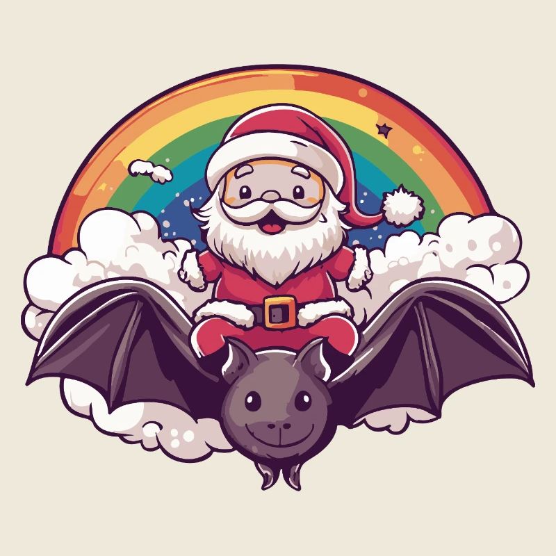 Fledermaus Weihnachtsmann Weihnachten