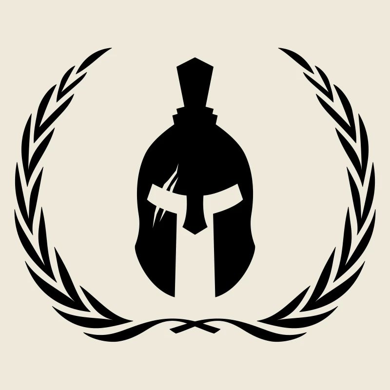 Spartan Helmet Gladiator Wreath
