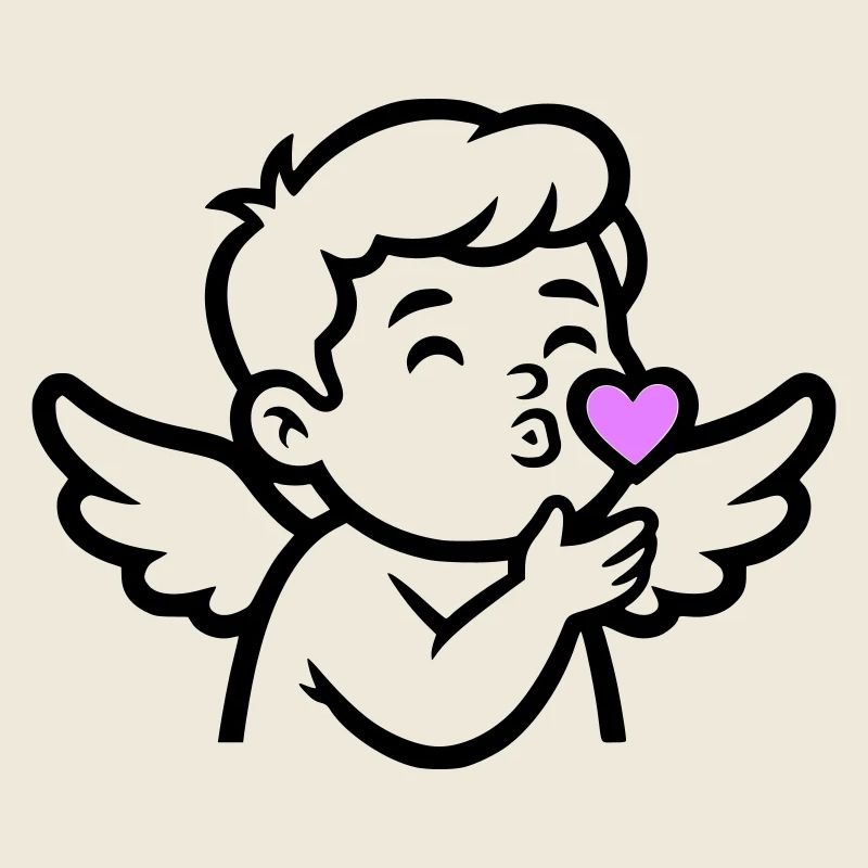 Ange Cupidon mignon | Amour et Saint-Valentin