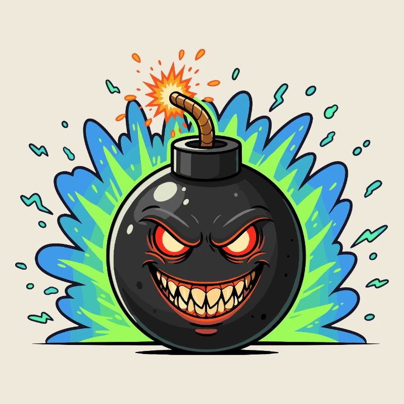 Angry Bomber Ball Neonburst