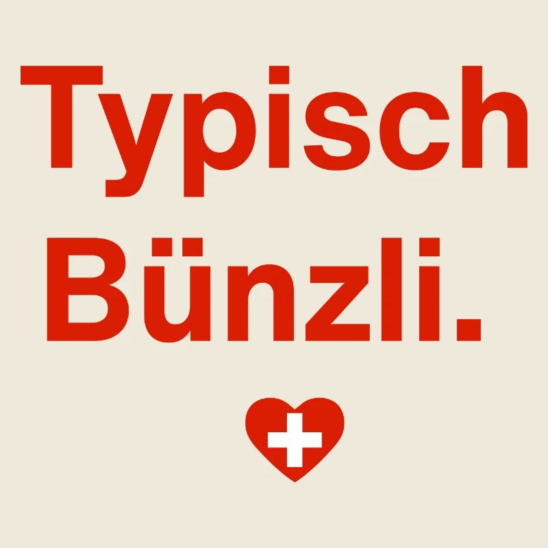 Typisch Bünzli. – Schweizer Minimal-Design