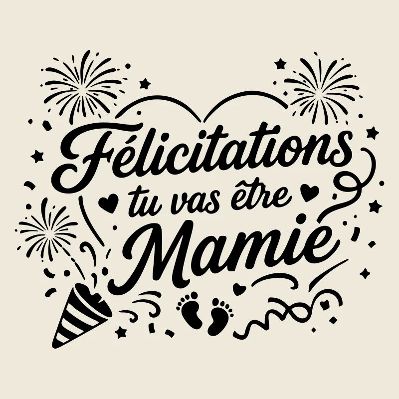 Félicitations tu vas être mamie