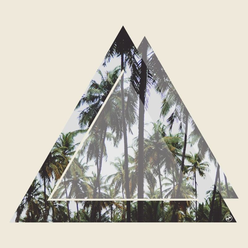 Triangular palm trees