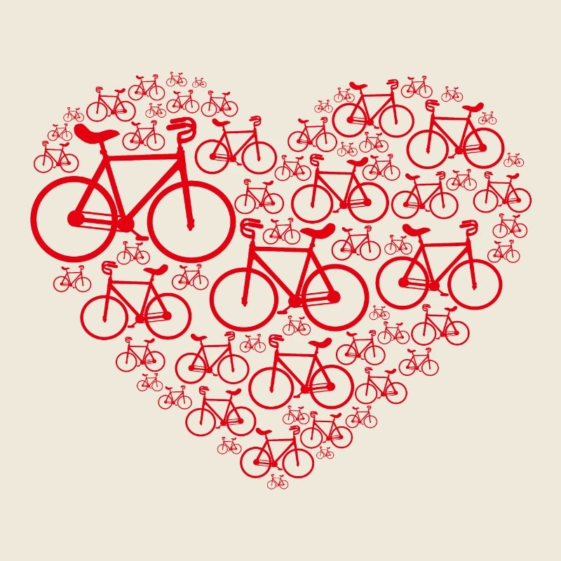 Kunstrad, Kunstradfahren, Hallenradsport, Herz rot