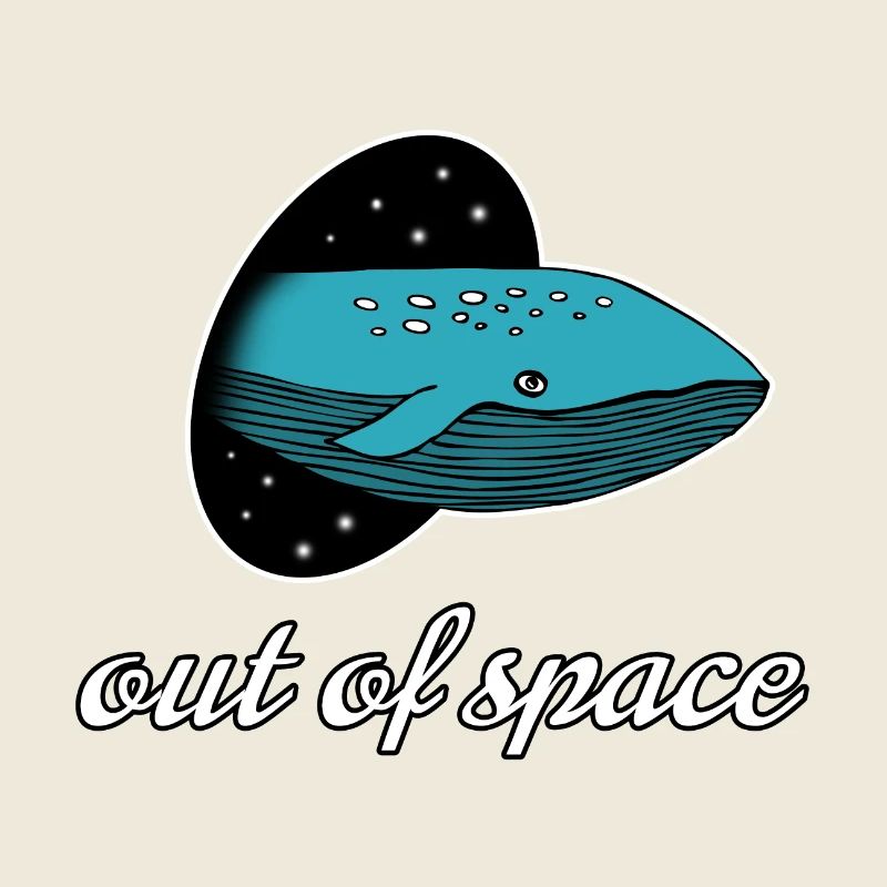 hors de l'espace: univers baleine galaxie étoilée